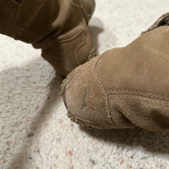 Rare Vintage Puma Alto Mostro Brown Suede Moto Boots 7.5 / 38 - Picture 4 of 12